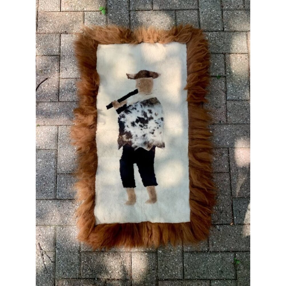 Vintage Alpaca Rug Hanging